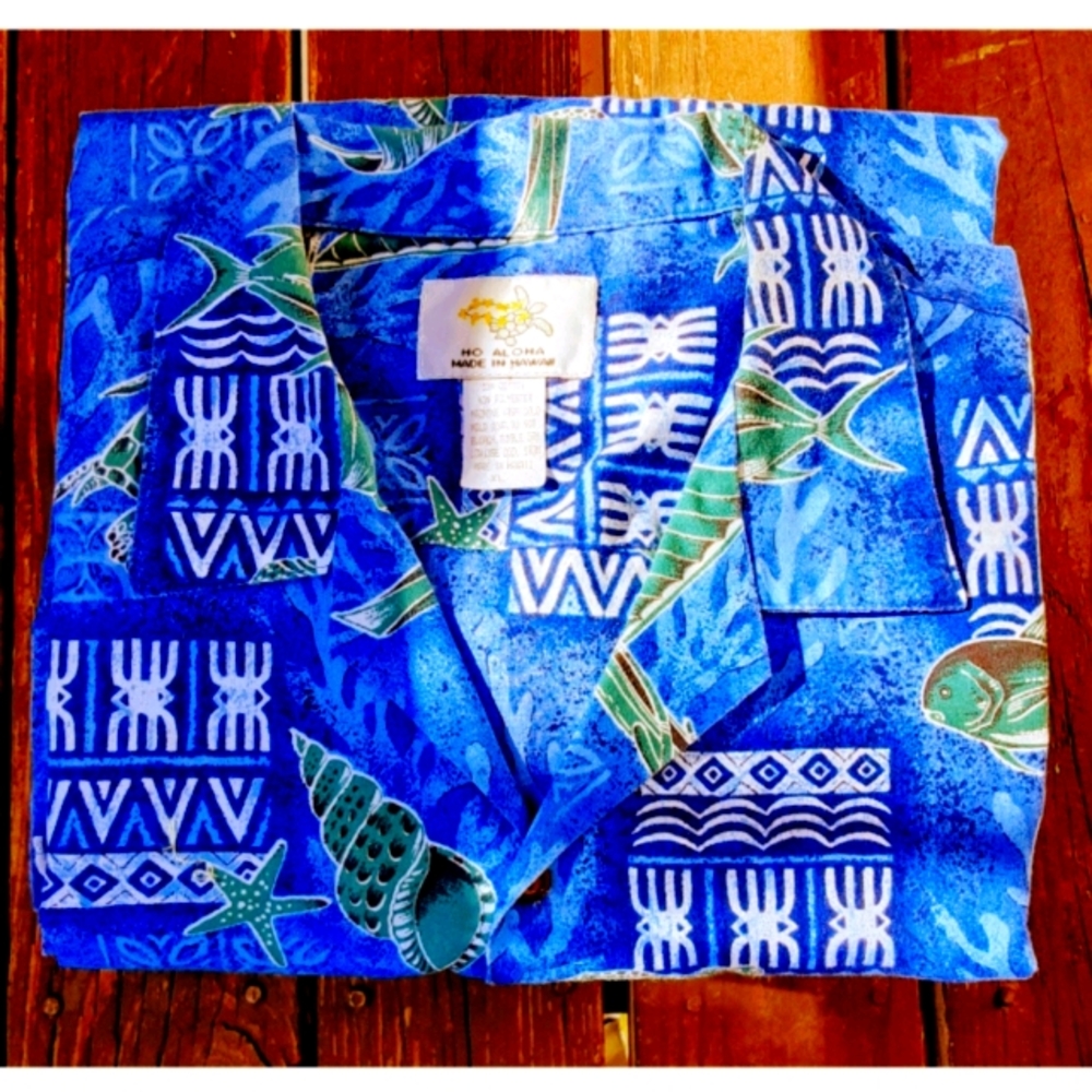 Hawaiian print casual shirt